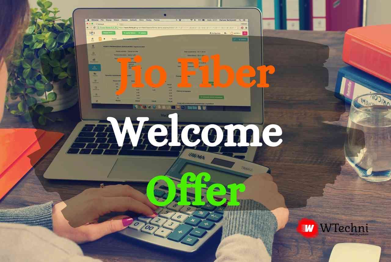 Jio fiber welcome offer in Hindi