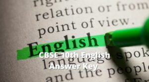 CBSE 10th English Answer Key